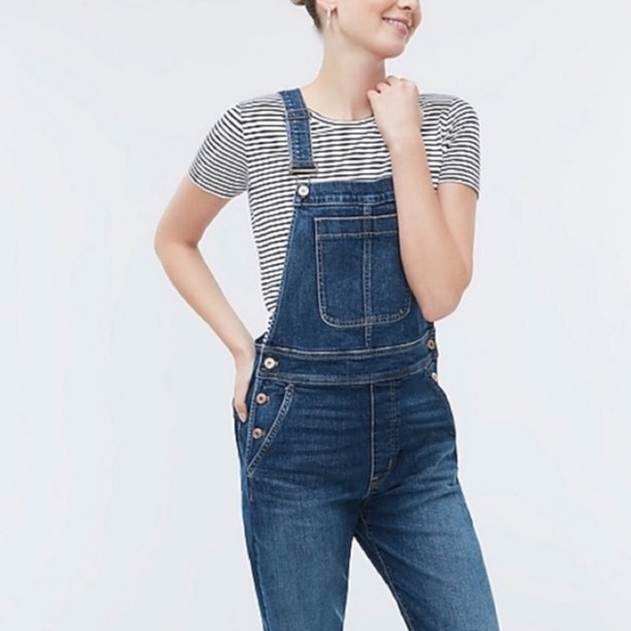 j crew denim overalls